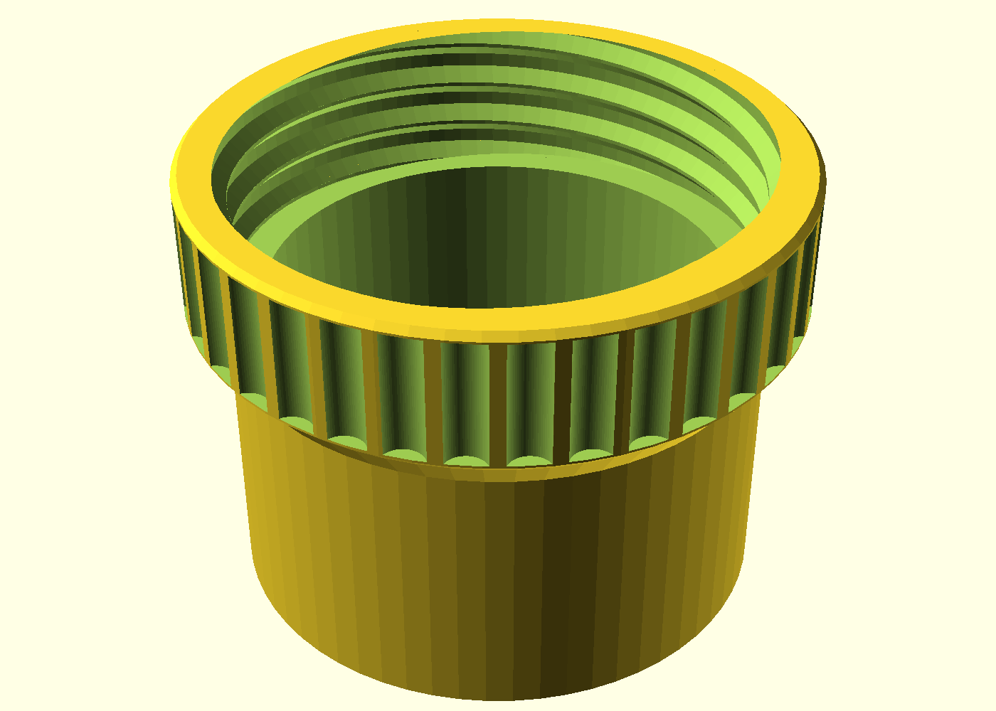 The collar in its print orientation