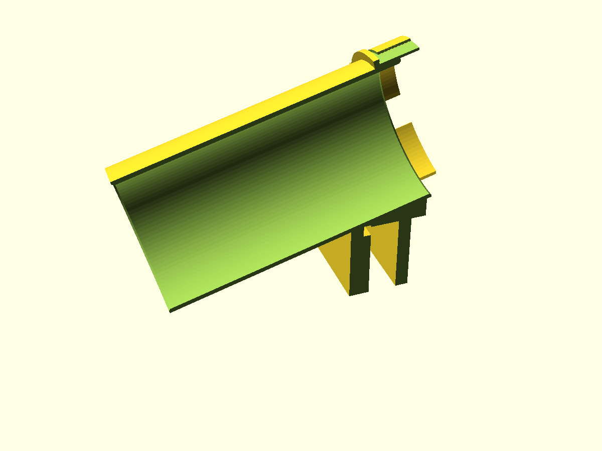 Section along the bore axis — one straight 15° bore, port face to mouth