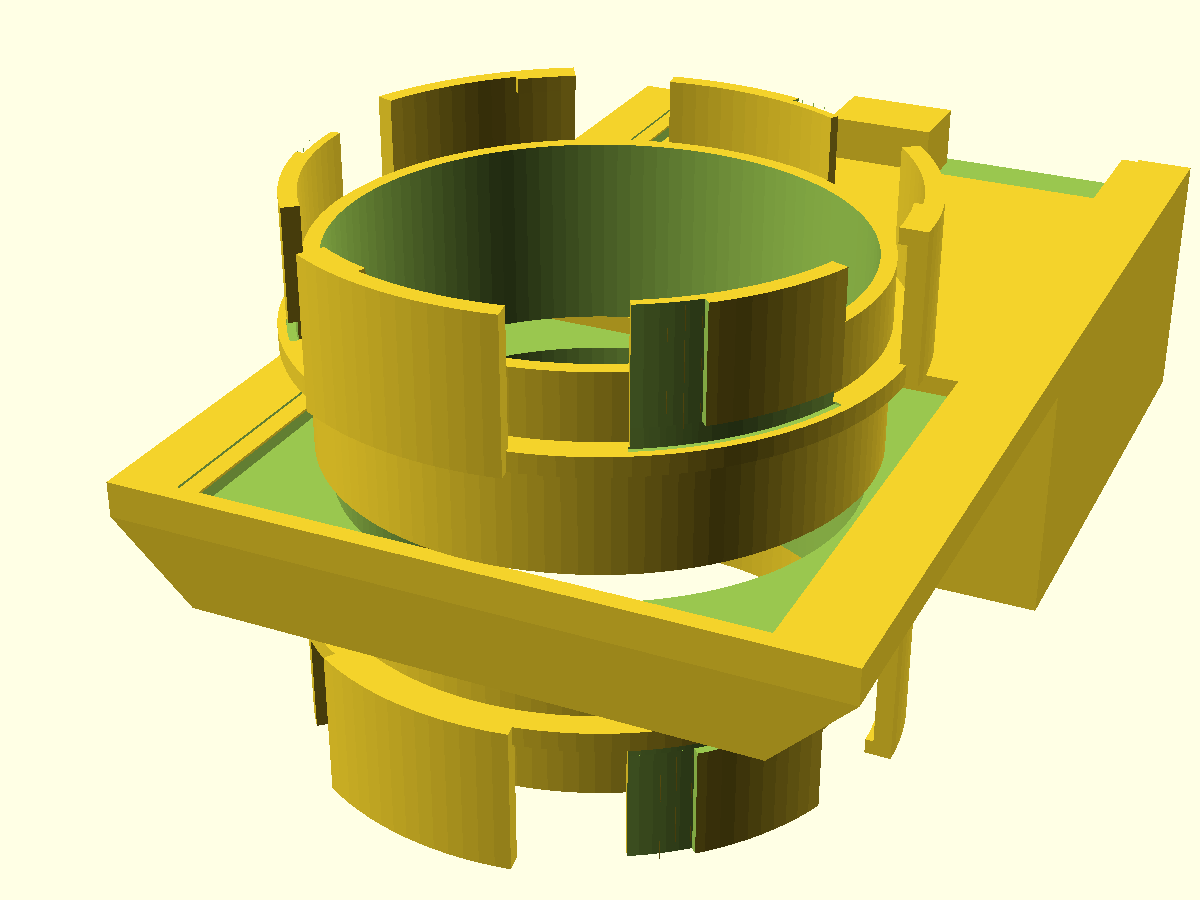 Open — the shutter retracts fully clear, bore continuous top to bottom