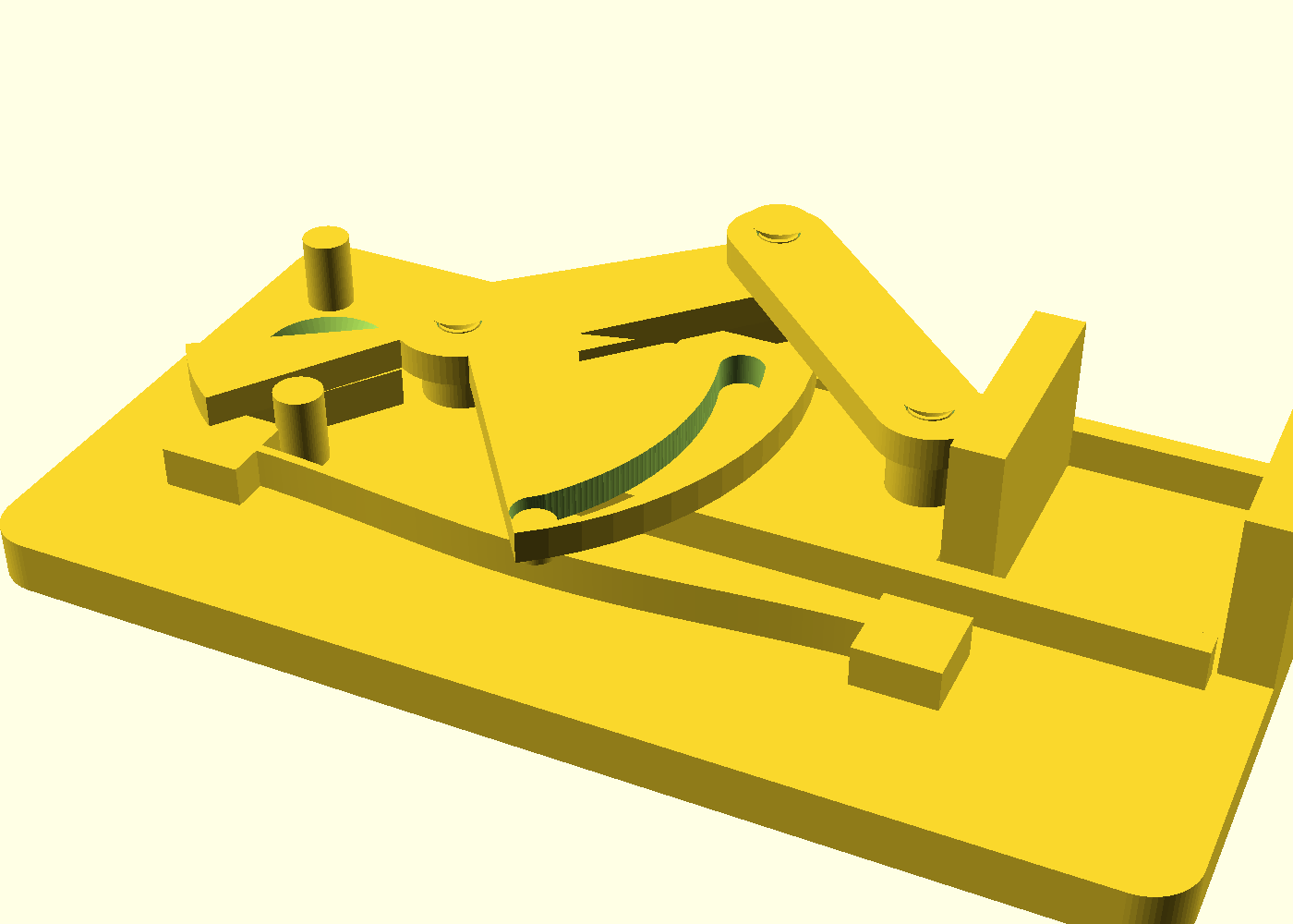 The clamp at its printed open pose