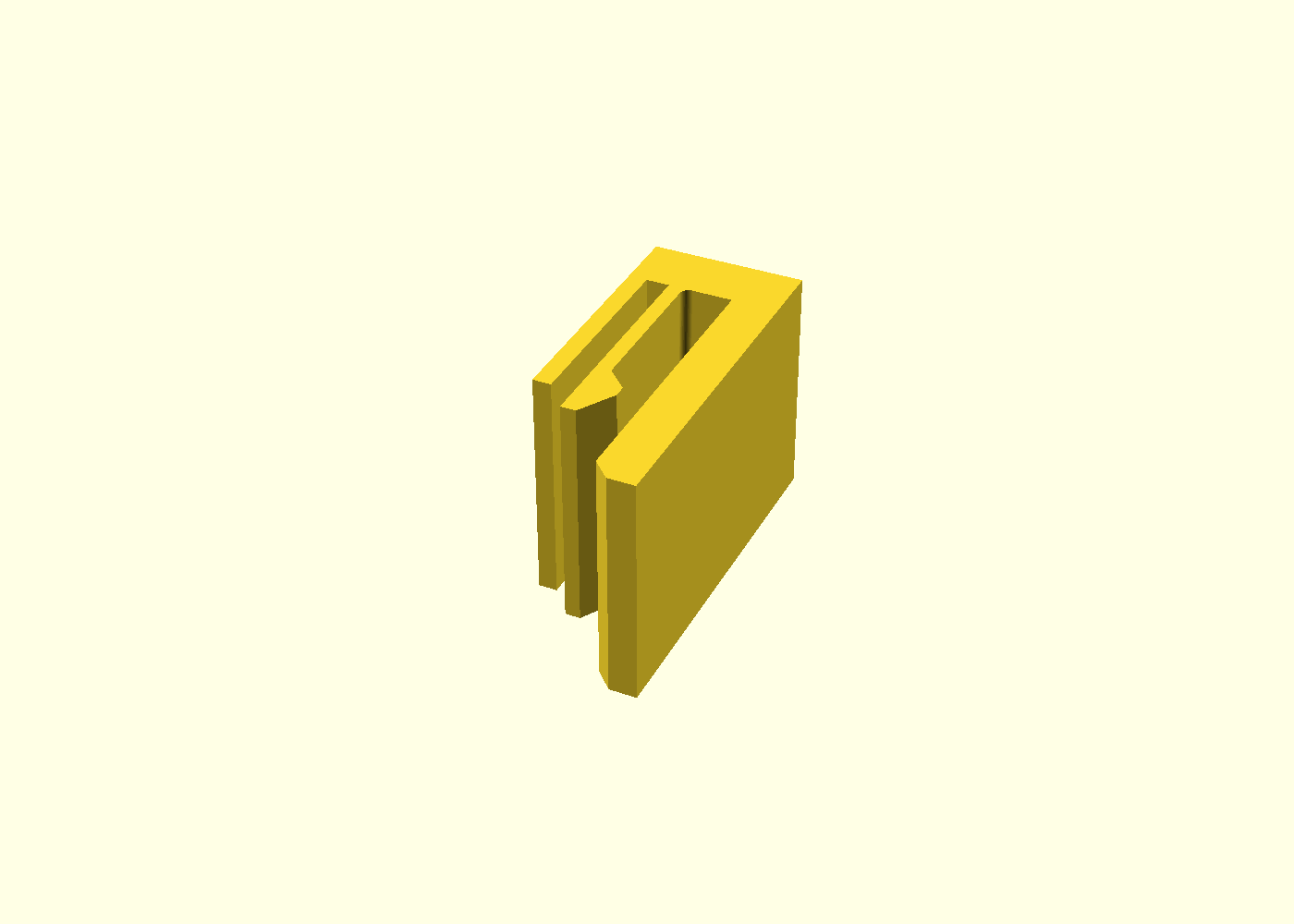 snap-cantilever-clip — Iso