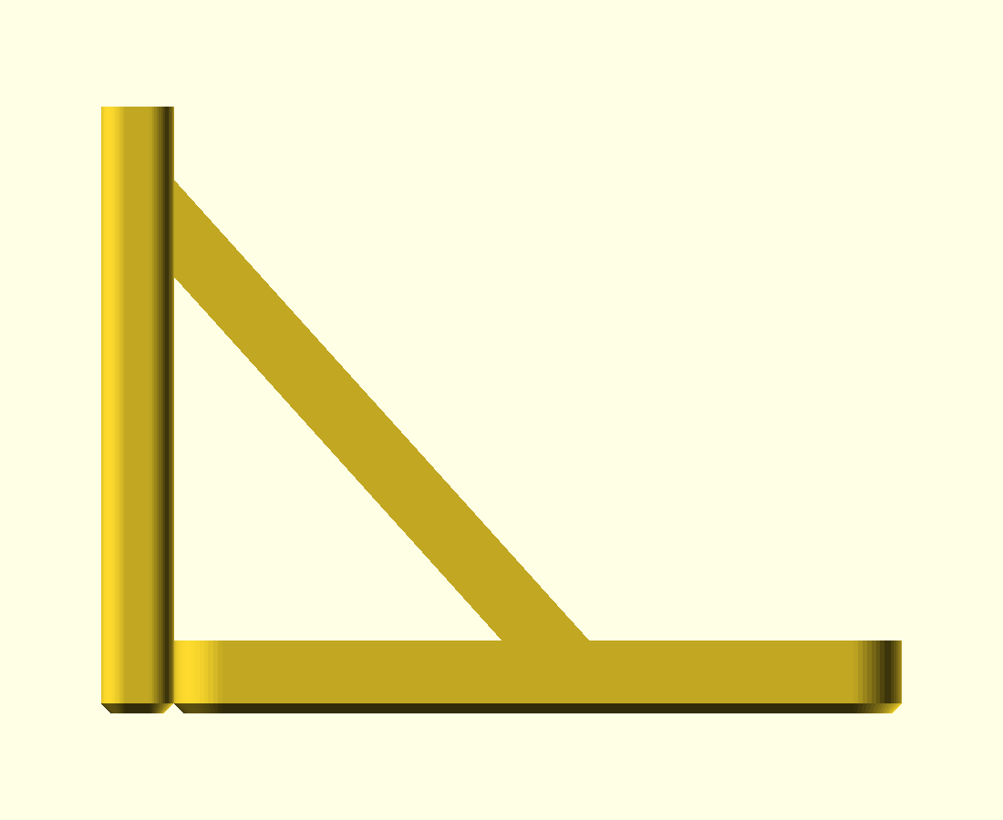 support-free-bracket — Side Elevation