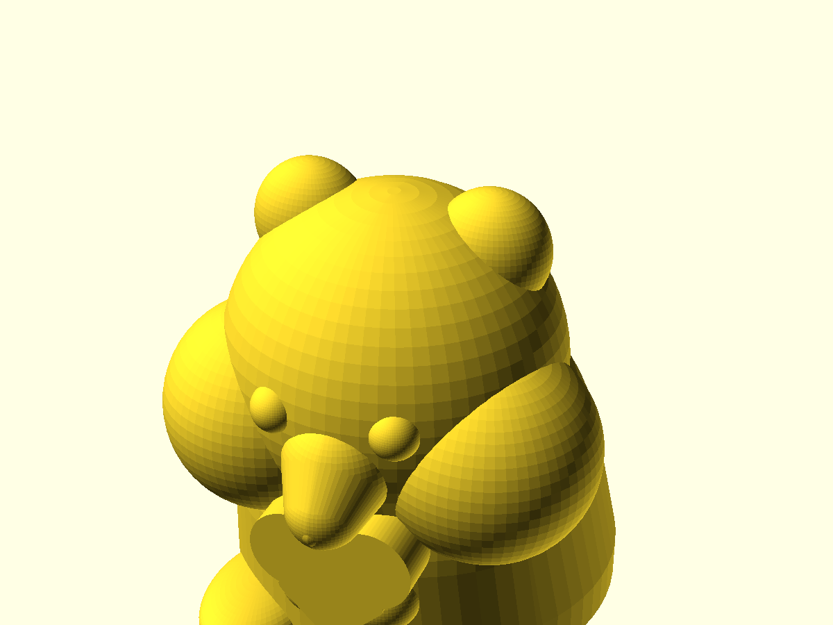 Sweetheart Hamster — assembled, cradling the heart